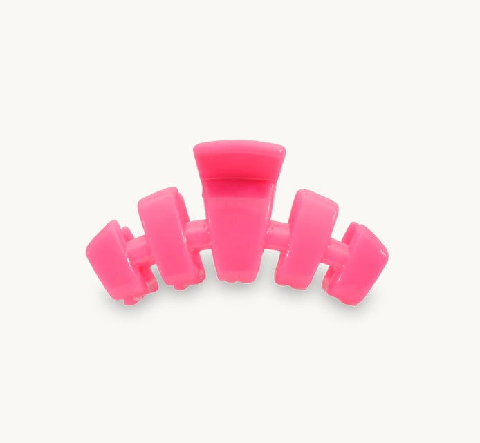 Teleties Tiny Clip Hair Accessories in Hot Pink at Wrapsody