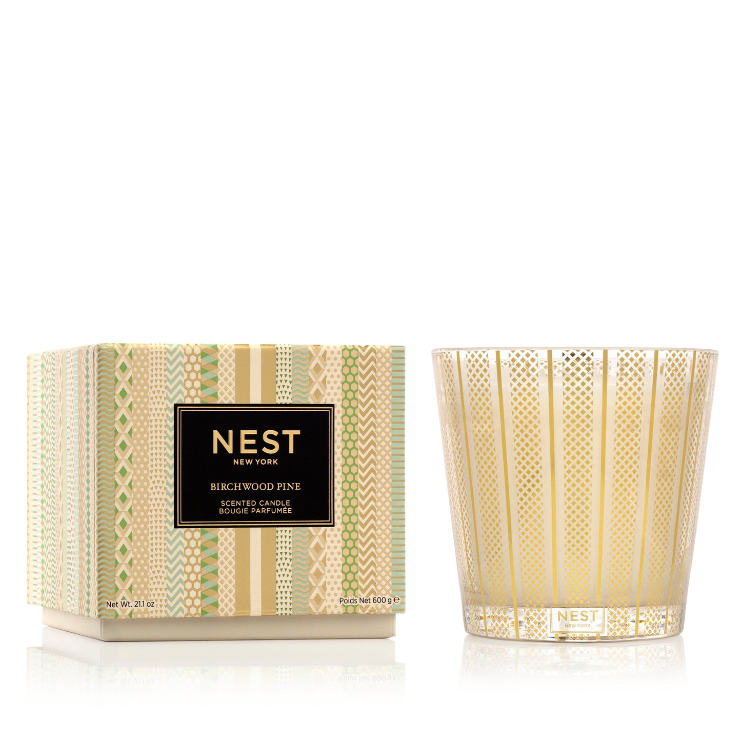 Nest 3-Wick Candle 21.1oz Candles in Birchwood Pine at Wrapsody