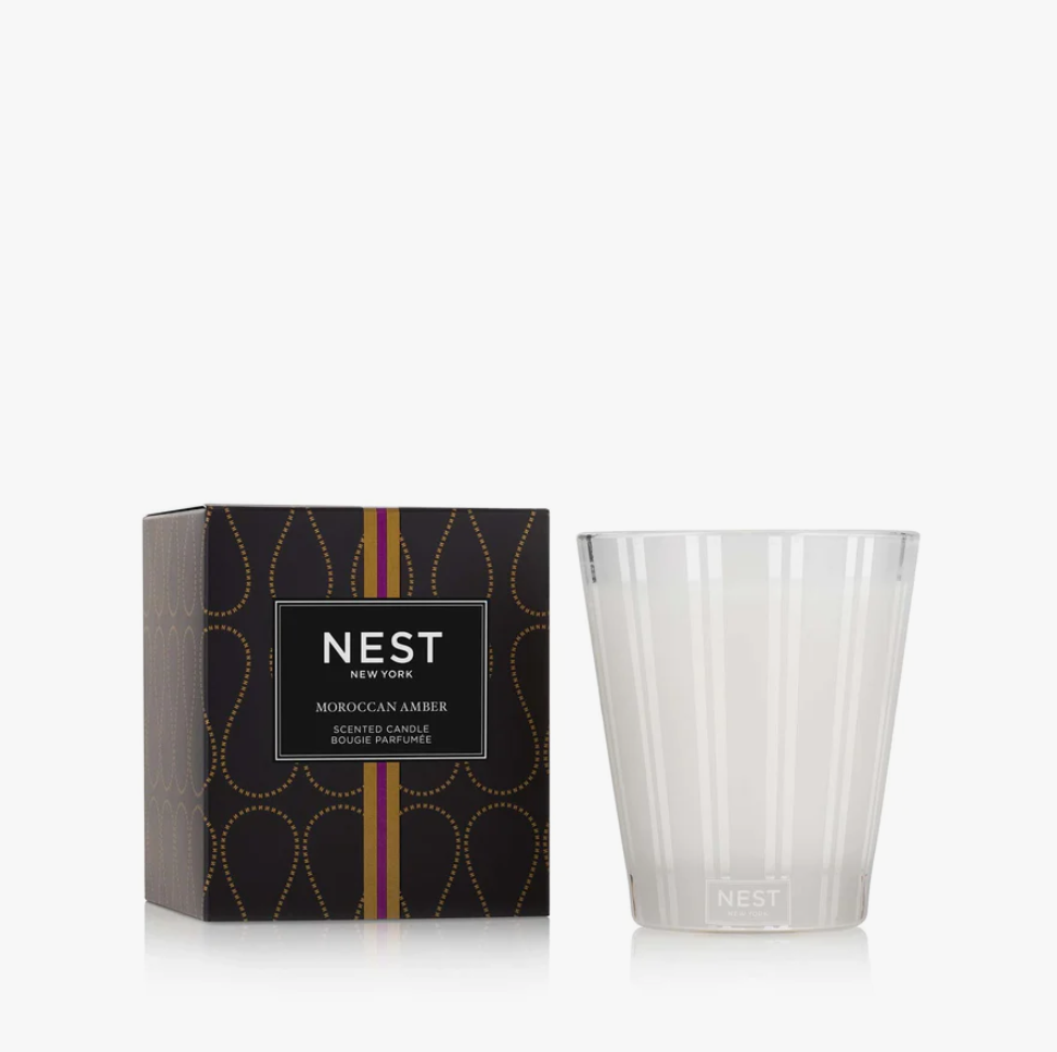 Nest Classic Candle 8.1oz Candles in Moroccan Amber at Wrapsody