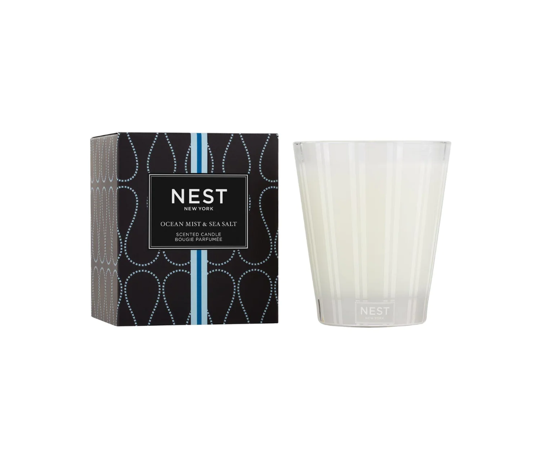 Nest Classic Candle 8.1oz Candles in Oceanmist & Sea Salt at Wrapsody