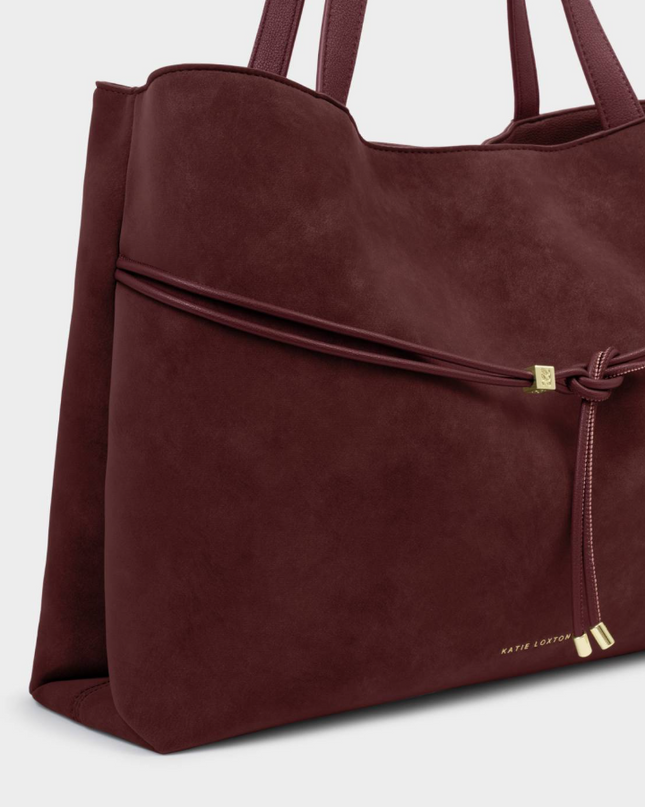 Lori Tote Bag in Bitter Burgundy Totes in at Wrapsody