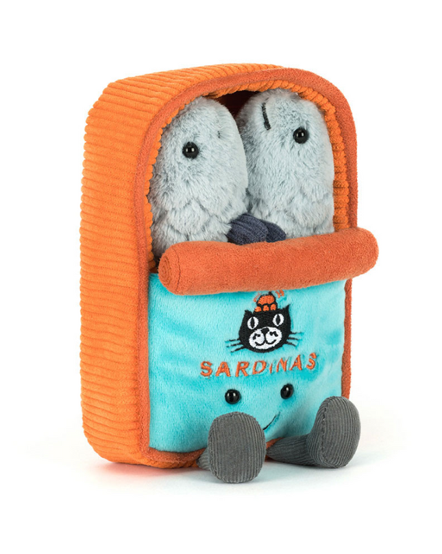 Jellycat Amusables Sardine Tin Soft Toys in at Wrapsody