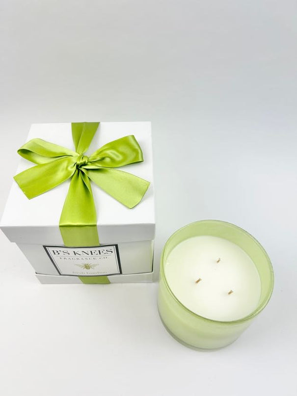 B's Knees 3-Wick Candle in Fresh Bamboo Candles in  at Wrapsody