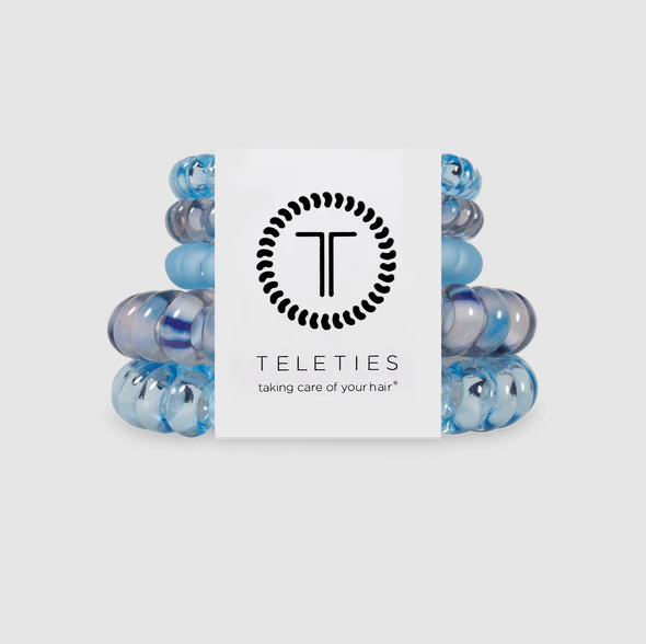 Teleties Blue Lagoon Hair Ties Mix Pack Hair Accessories in at Wrapsody