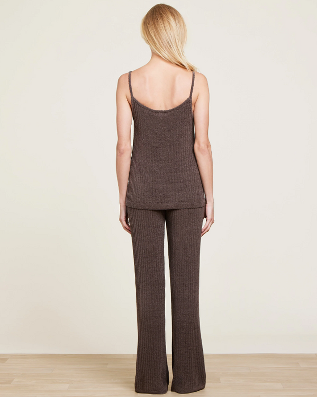 Barefoot Dreams Ribbed Lounge Pants - Java Loungewear in  at Wrapsody