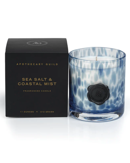 Opal Glass Sea Salt & Coastal Mist 1-Wick Box Candle Candles in at Wrapsody
