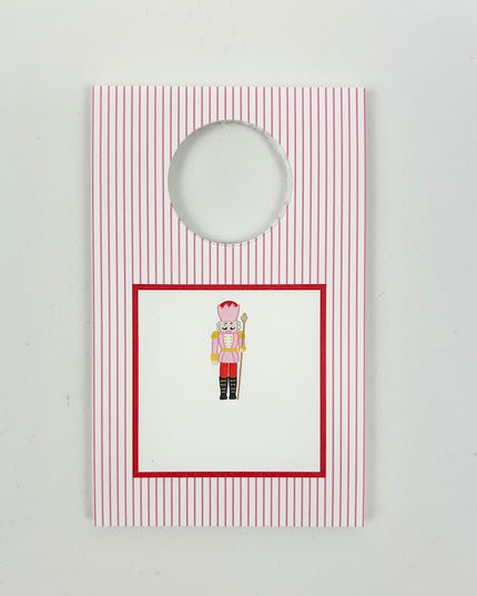 Pink Nutcracker Wine Tag Set Paper in  at Wrapsody