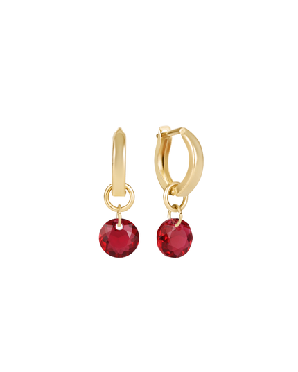 Enewton Reflection Small Charm Huggie Hoop Earrings in 07 at Wrapsody