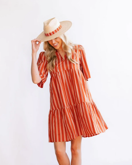 Bondi Hemingway Stripe Dress Dresses in S at Wrapsody