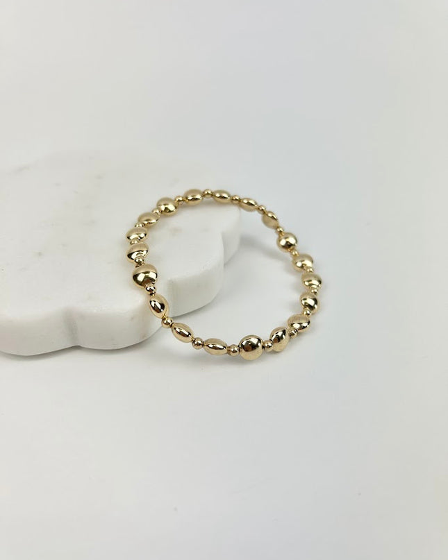 Enewton Honesty Grateful 6mm Gold Bracelet Bracelets in  at Wrapsody