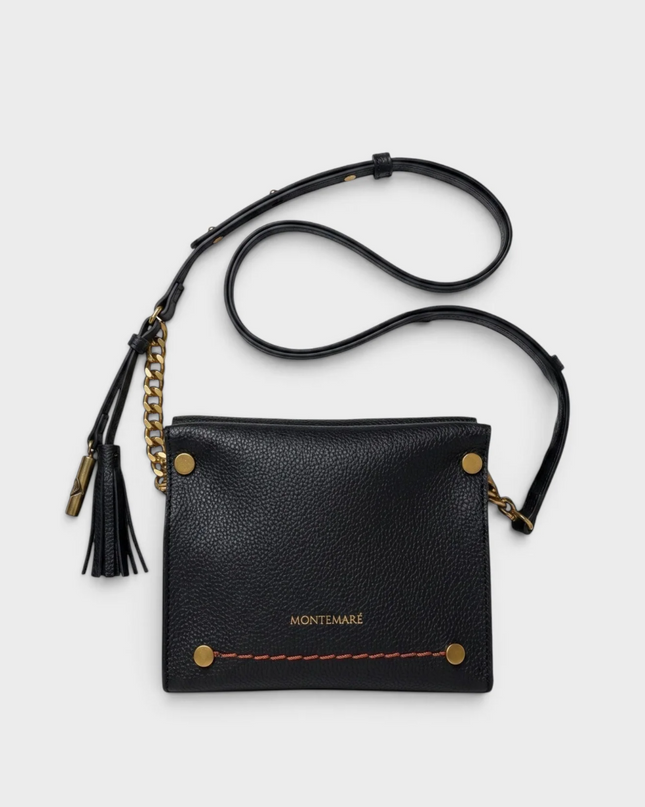 Vienna Mini Crossbody Black Handbags in at Wrapsody