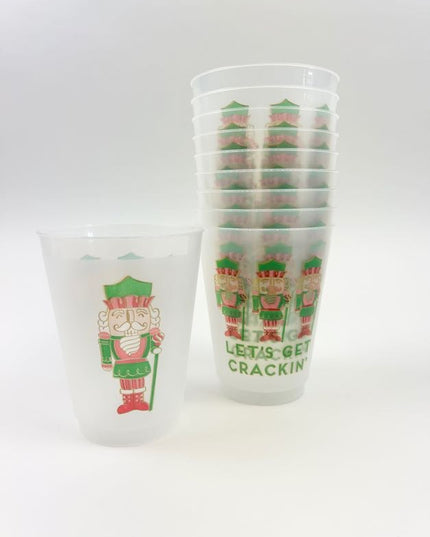 Holiday Nutcrackers Frost Flex Cups Set of 10 Drinkware in  at Wrapsody