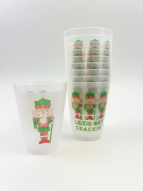 Holiday Nutcrackers Frost Flex Cups Set of 10 Drinkware in  at Wrapsody