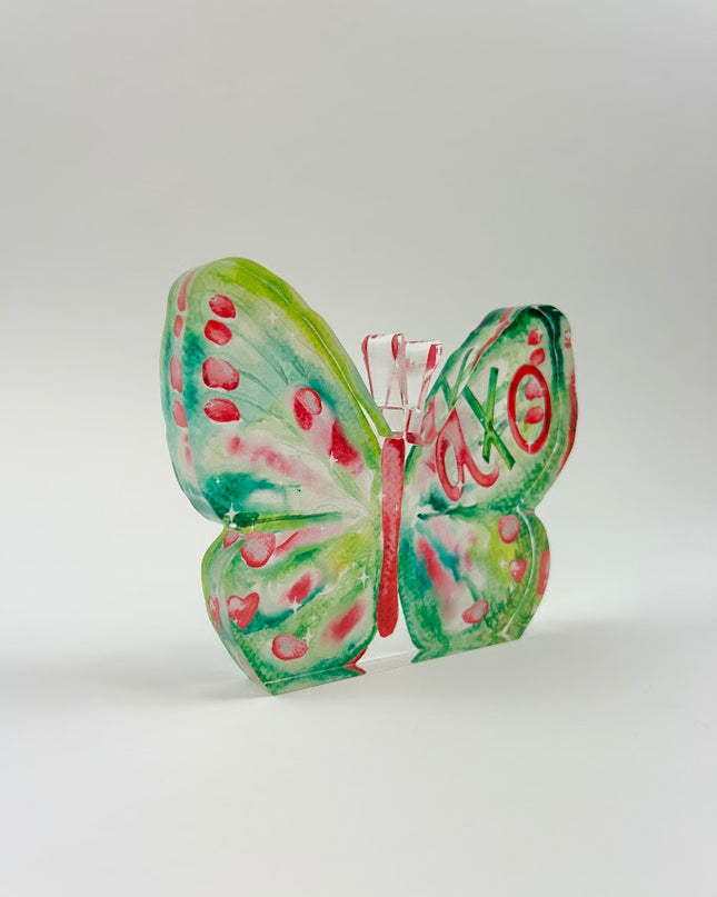 Sorority Acrylic Art Block Greek in Alpha Chi Omega at Wrapsody