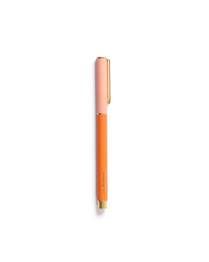 Pen Coral Colorblock Paper in  at Wrapsody