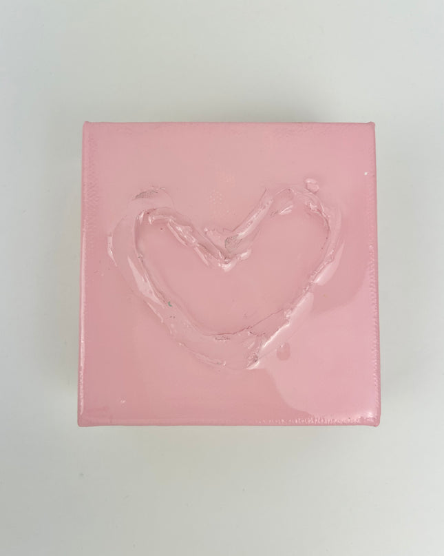 Pink Mini Hearts Canvas Home Decor in  at Wrapsody