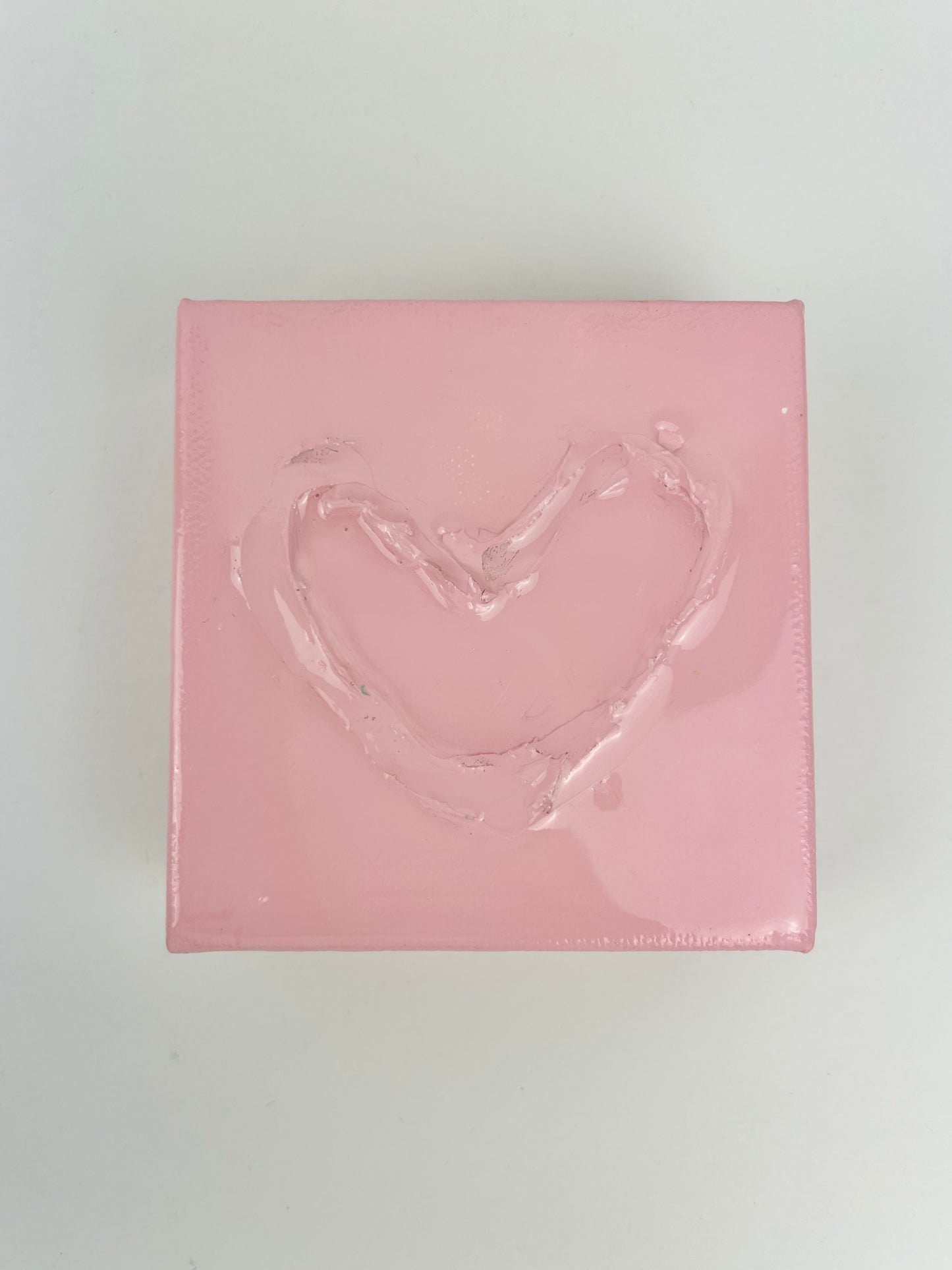 Pink Mini Hearts Canvas Home Decor in  at Wrapsody