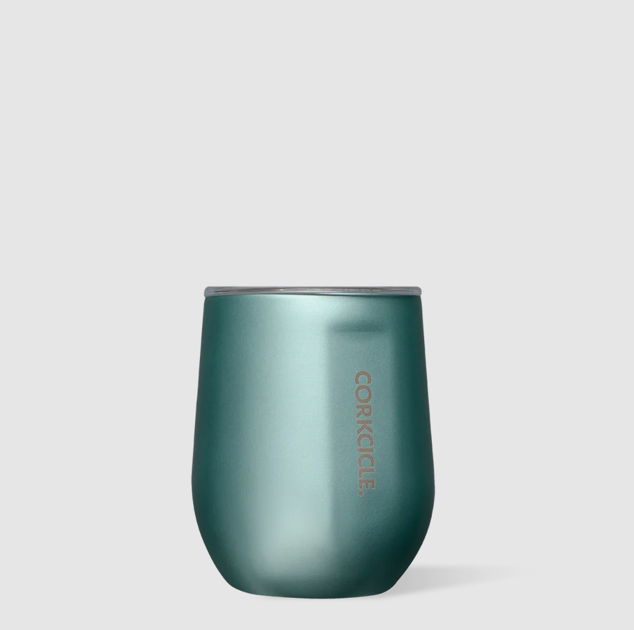 Corkcicle Stemless Wine 12oz Drinkware in Jade at Wrapsody