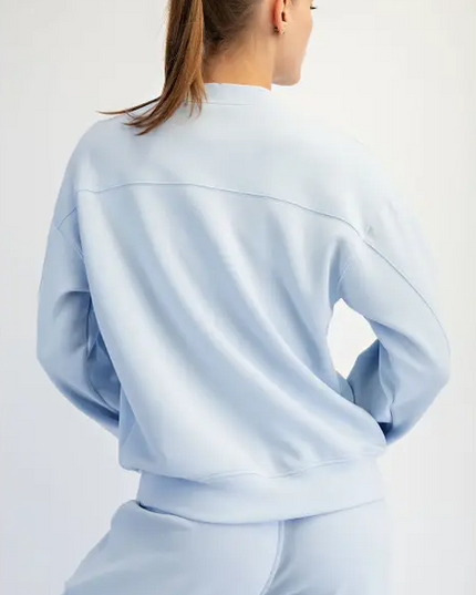 Scuba Mockneck Frost Pullover