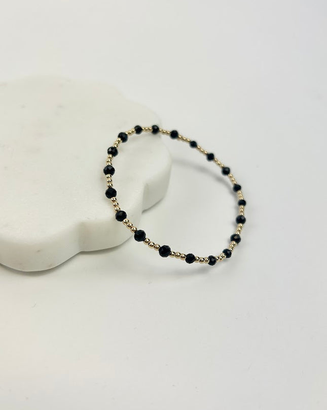 Enewton Sincerity 3mm Bracelet - Faceted Onyx Bracelets in  at Wrapsody