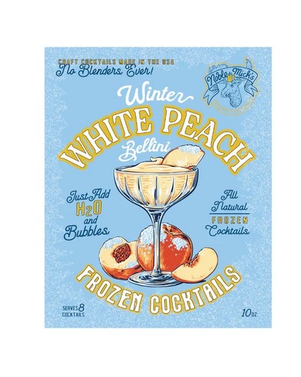 Noble Mick's Winter White Peach Billini Frozen Cocktail Mix Food in at Wrapsody
