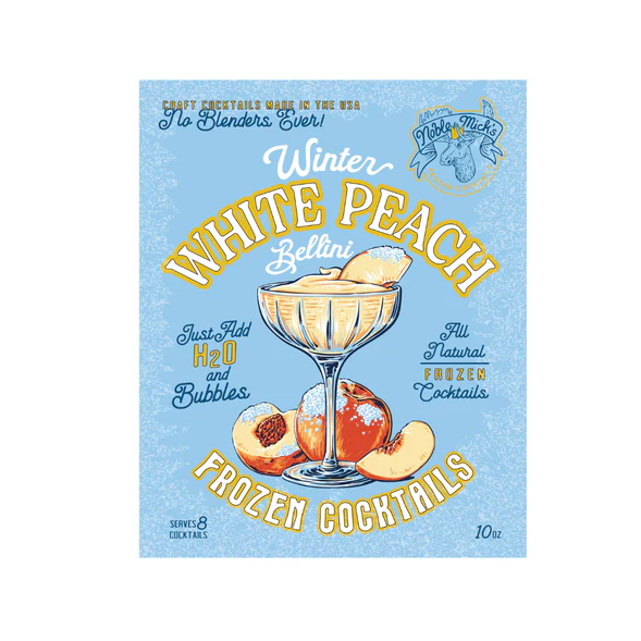 Noble Mick's Winter White Peach Billini Frozen Cocktail Mix Food in at Wrapsody