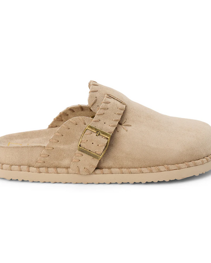 Percy Taupe Clogs Shoes in 6 at Wrapsody