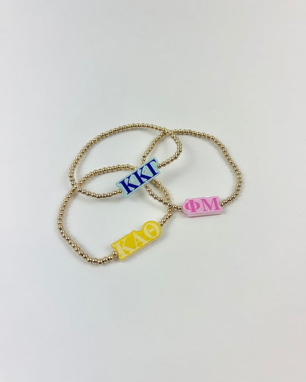 Beaded Blondes Sorority Bracelet Greek in at Wrapsody