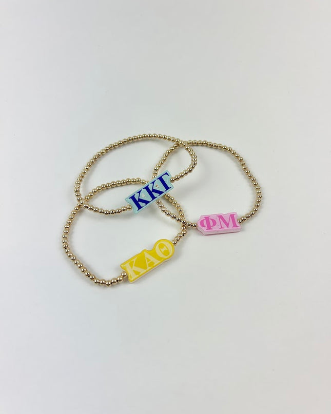 Beaded Blondes Sorority Bracelet Greek in at Wrapsody