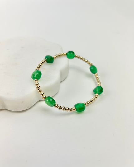 Enewton Admire 3mm Bracelet - Green Onyx Bracelets in  at Wrapsody