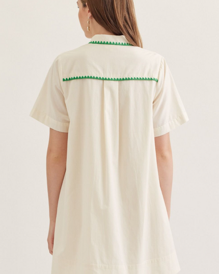 Ric Rac Ecru Mini Dress Dresses in at Wrapsody