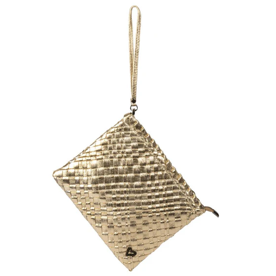 PreneLove London Large Woven - Gold Totes in  at Wrapsody