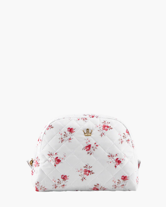 Oliver Thomas KST Cosmetic Medium White Rose Print Travel Accessories in at Wrapsody