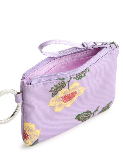 Vera Bradley Stamped Ditsy Floral Zip ID Breakaway Lanyard