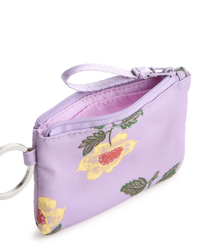 Vera Bradley Stamped Ditsy Floral Zip ID Breakaway Lanyard Wallets in at Wrapsody
