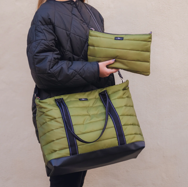 Scout Triple Advisor Green Puffer Luggage, Totes in  at Wrapsody