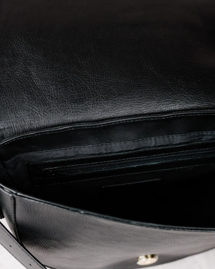 Able Bryce Shoulder Bag - Black Handbags in  at Wrapsody