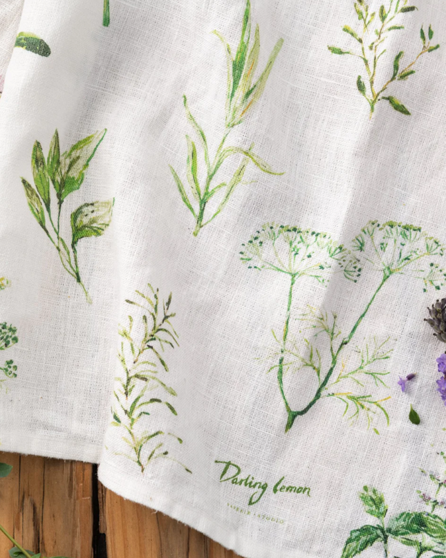 Hand Towel Herbs Kitchen Towels in  at Wrapsody