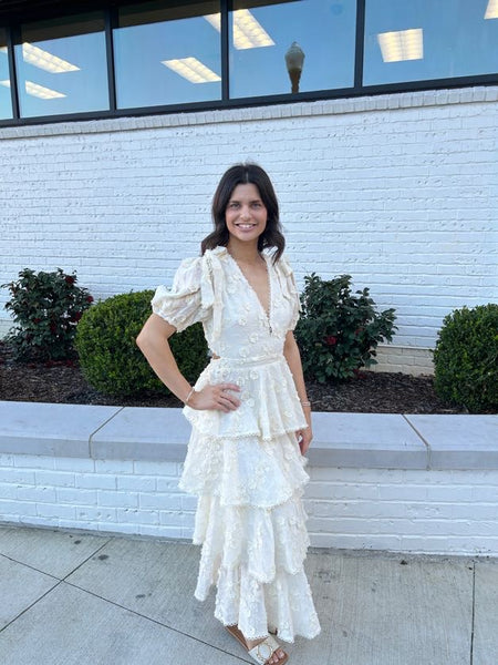 Arianell Tiered Ruffle Midi Dress – Wrapsody