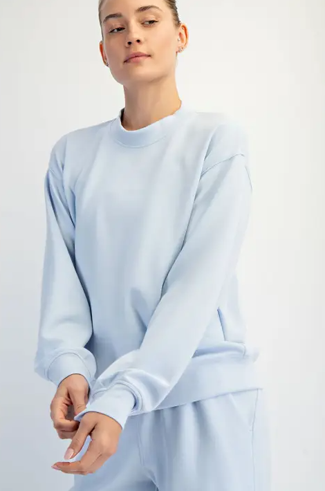 Scuba Mockneck Frost Pullover