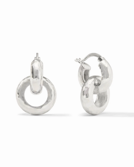 Julie Vos Catalina 2-In-1 Earring in Silver Earrings in at Wrapsody