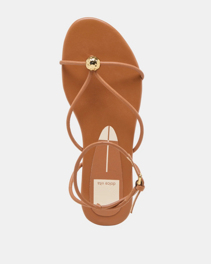 Kenley Leather Saddle Sandals Shoes in at Wrapsody