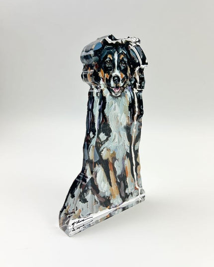 Tri-Colored Australian Shepherd Acrylic Block Home Decor in at Wrapsody