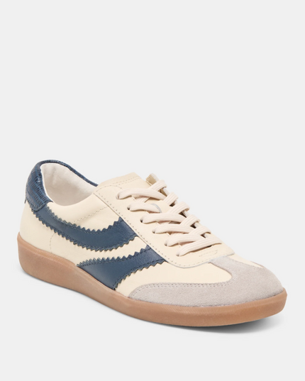 Merit Leather Navy/White Sneakers Shoes in at Wrapsody