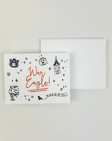 Auburn Confetti Notecards Paper in  at Wrapsody