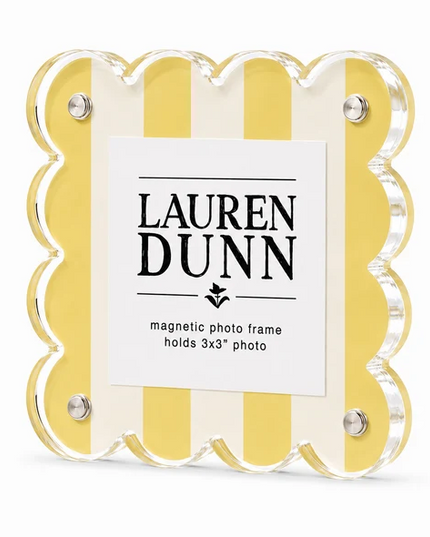 Acrylic Scalloped Frame Buttercream Picture Frames in at Wrapsody