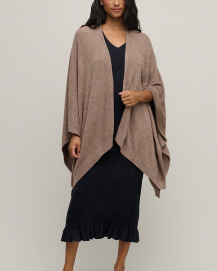 Barefoot Dreams CozyChic Weekend Wrap Sable Loungewear in OS at Wrapsody