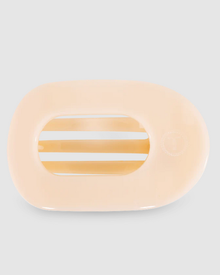 Teleties Flat Clip Round Large - Almond Hair Accessories in at Wrapsody