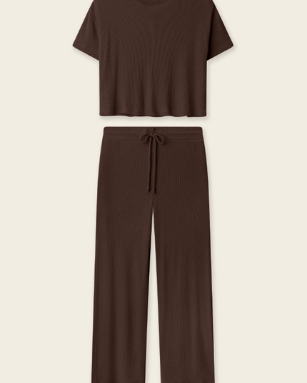 PJ Salvage Textured Essentials Chocolate Set