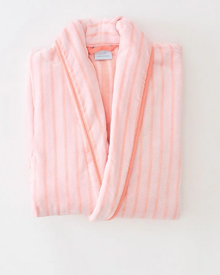 Weezie Long Plush Robe Coral Parker